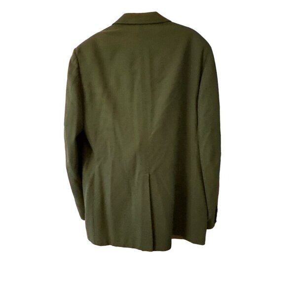 Green Wool Mens Blazer By Stanley Blacker For Lion - Picture 3 of 5